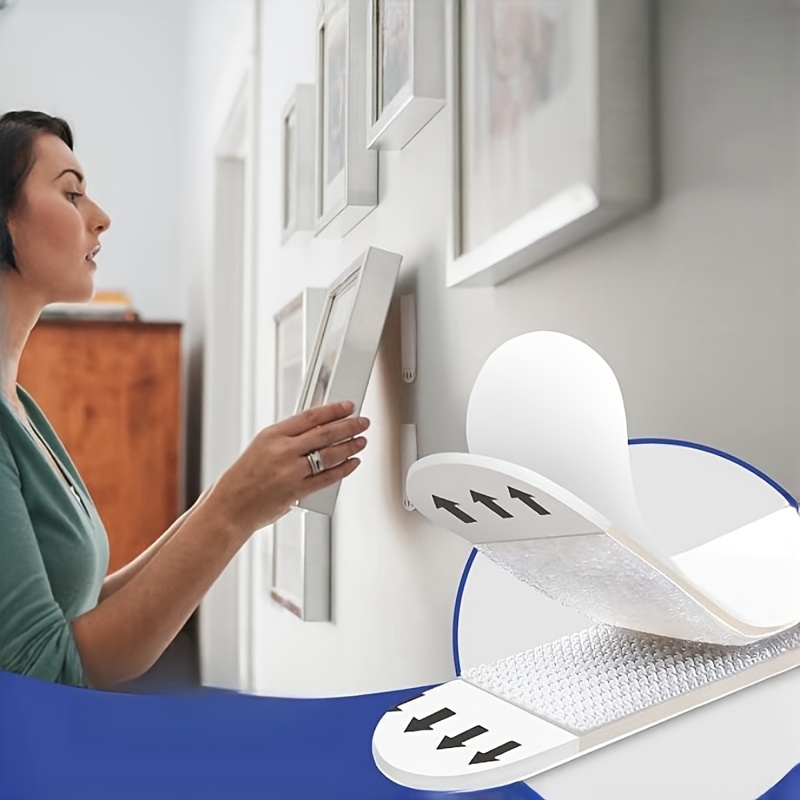 Picture Hanging Strip - 24 Paar robuste Bildaufhängestreifen, ideal für