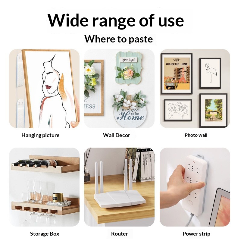 Picture Hanging Strip - Bildaufhängehaken ohne Bohren, selbstklebende, abnehmbare Wandstreifen