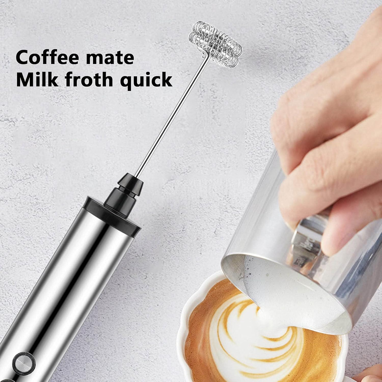 Home Improvement Tools - Magpie 3-in-1 Handmixer Elektrischer Milchaufschäumer Getränkemixer