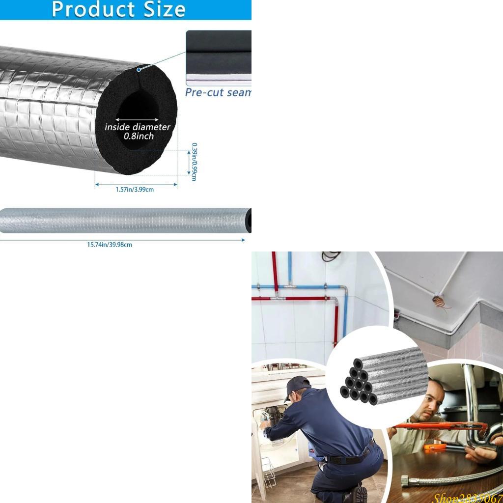 Pipe Insulation Foam - 10 Stück Rohrisolierung Schaumrohr Verdickte Isolierhülsen