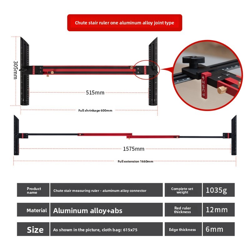 Treppenlineal aus Aluminiumleg – Home Improvement Tools Bewertung und Preis